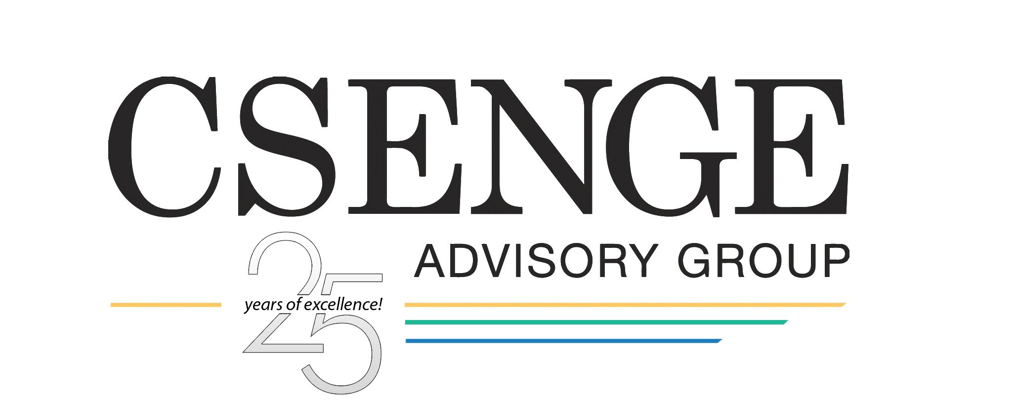Csenge Advisory Group 25th Anniversary Logo